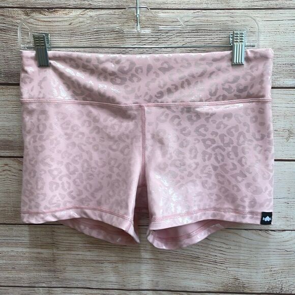 WODBOTTOM BOOTY SHORTS IN PINK LEOPARD PRINT - Picture 1 of 4